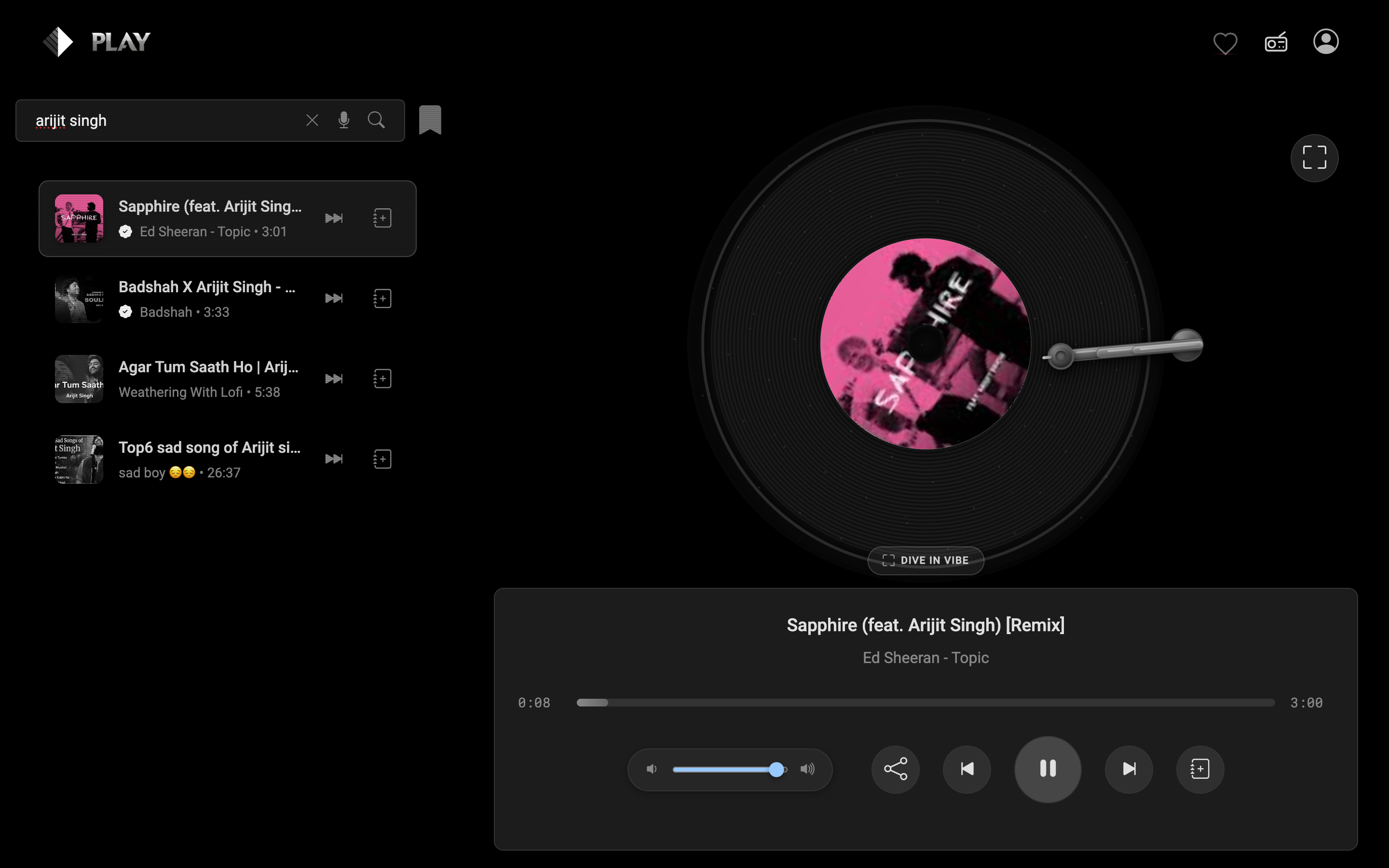 Pixel Play web player